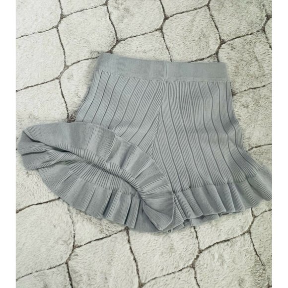 DAIMARAN Paris Women's Matching Set 2 Pieces Gray Tank Top + Short Ruffle S - Picture 6 of 6